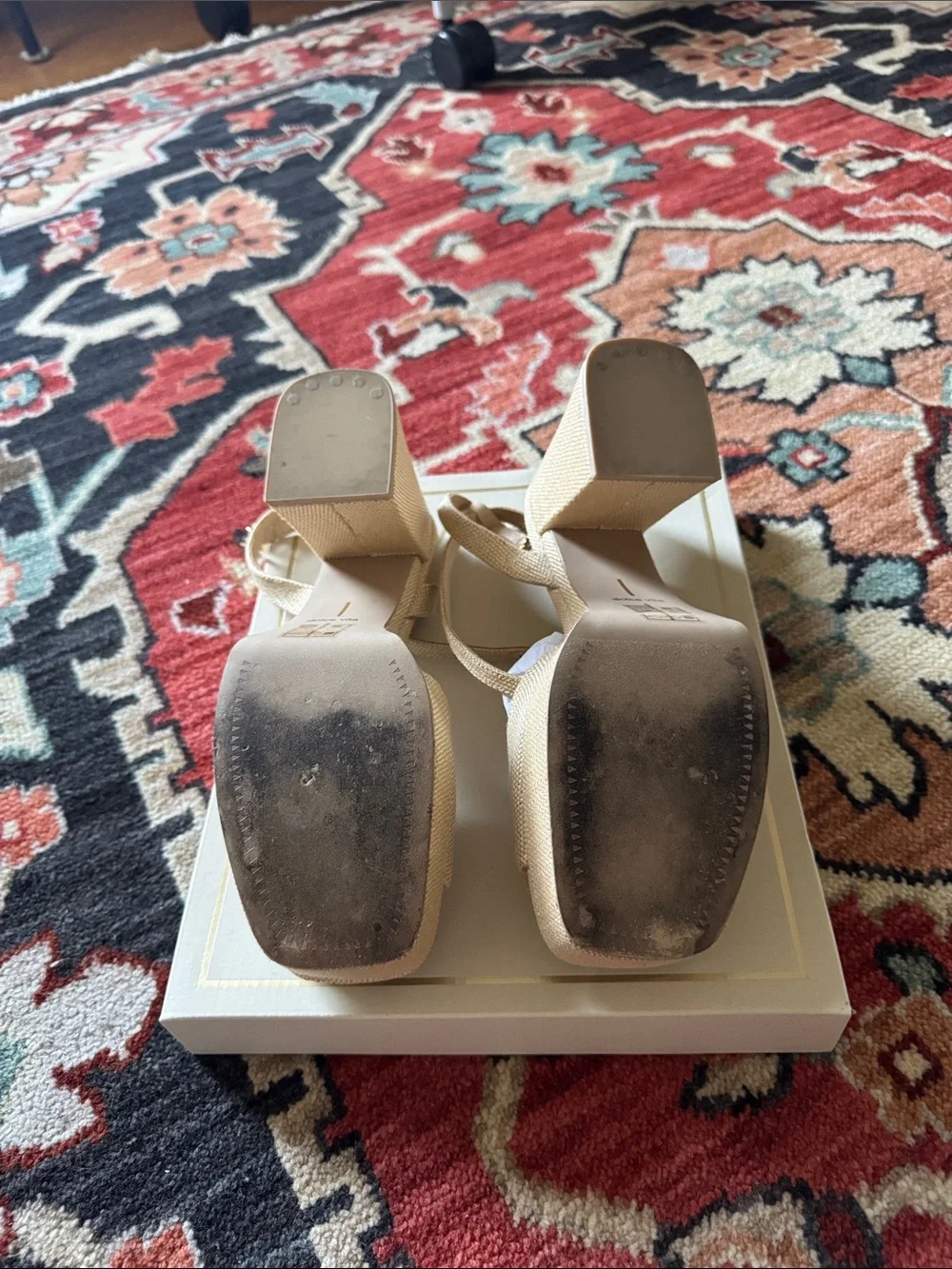 Dolce Vita - Felica Natural Raffia Heels